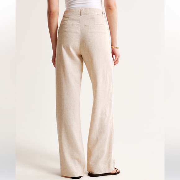 Abercrombie & Fitch A&F Sloane Linen-Blend Wide Leg Pant 27 regular - Picture 5 of 7